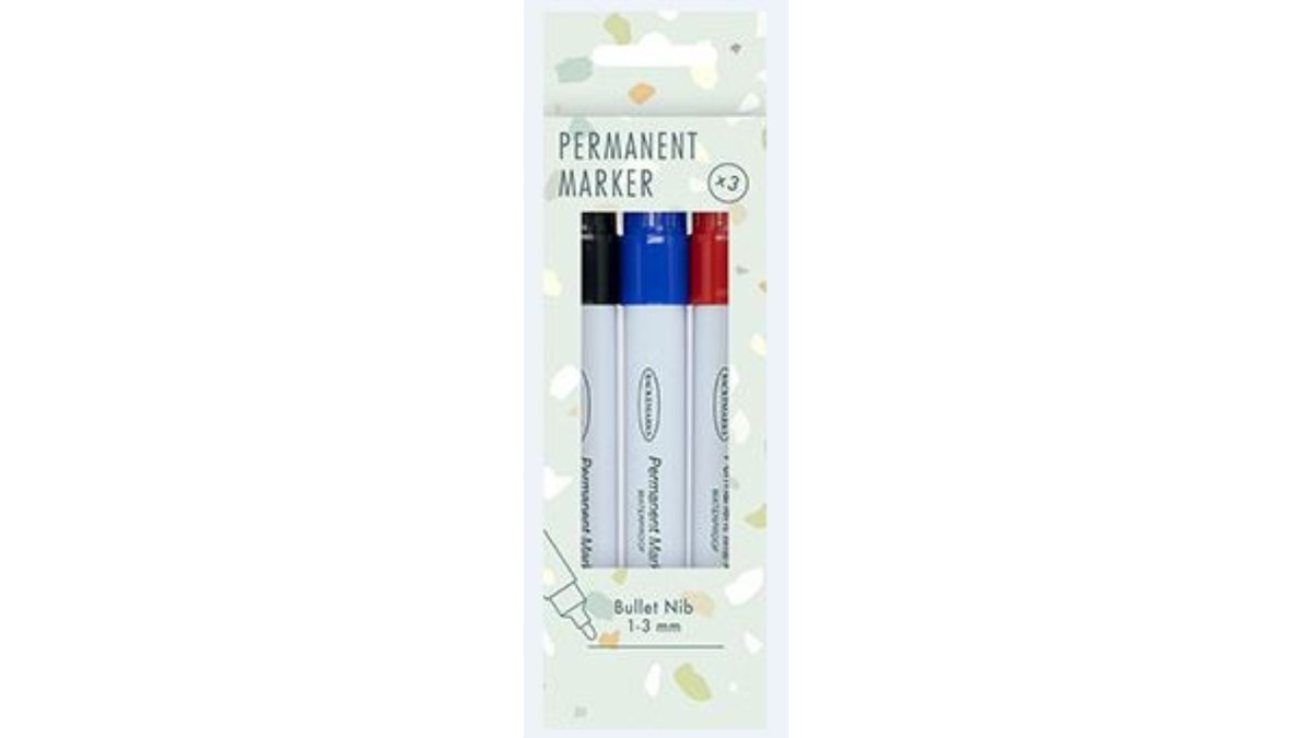Permanent marker 3 stk 3 stk.