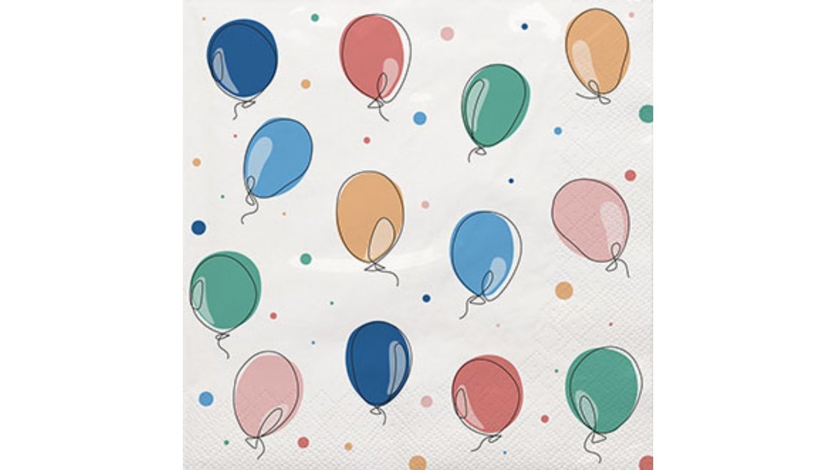 Servietter ballon 20 stk 20 stk.