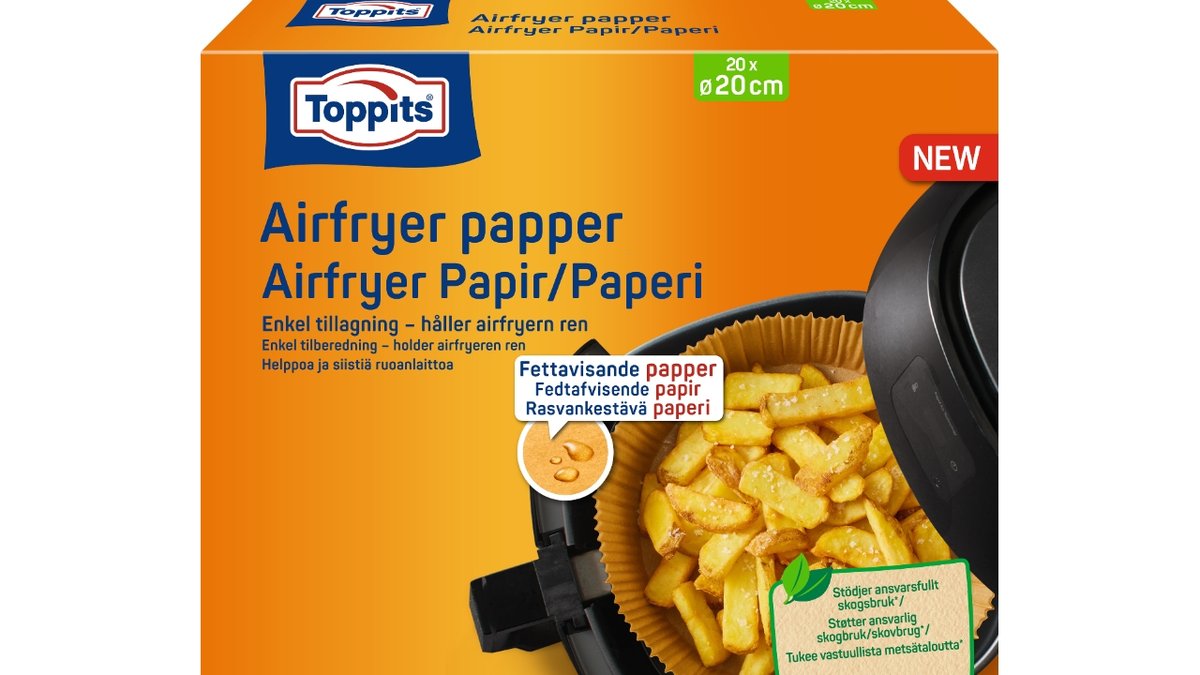 Airfryer Bagepapir