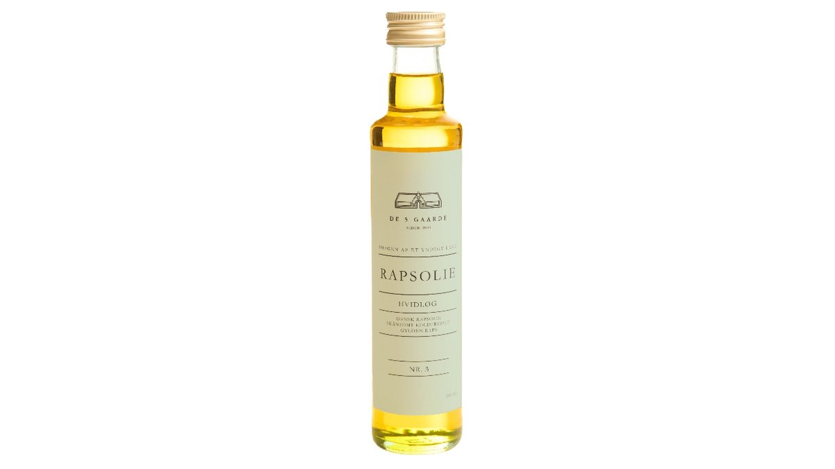 De 5 Gaarde Kp rapsolie hvidløg 500 ml