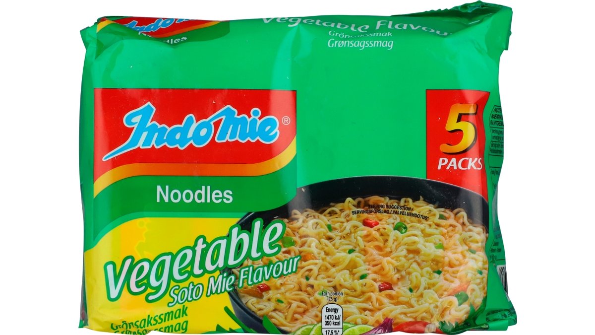 Indomie nudler vegetabilsk 75 g