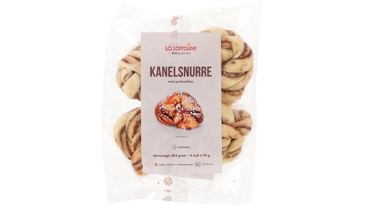 La Lorraine kanelsnurrer 4 stk 4 stk.