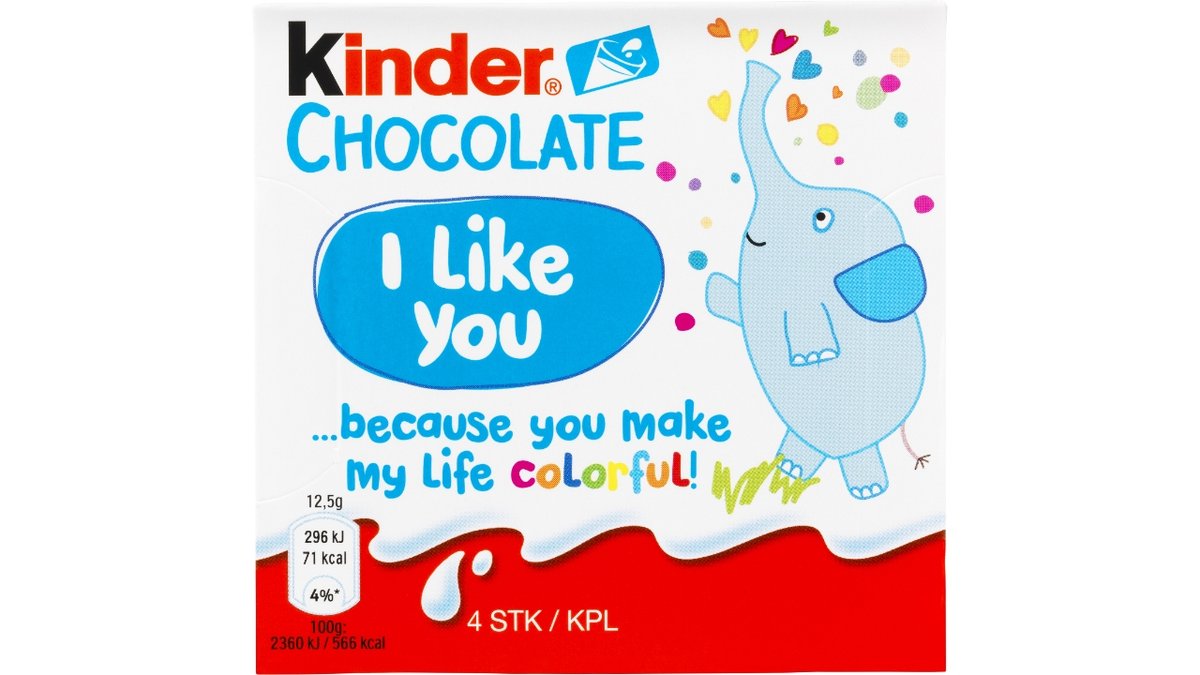 Kinder Chokolade 4-Pak
