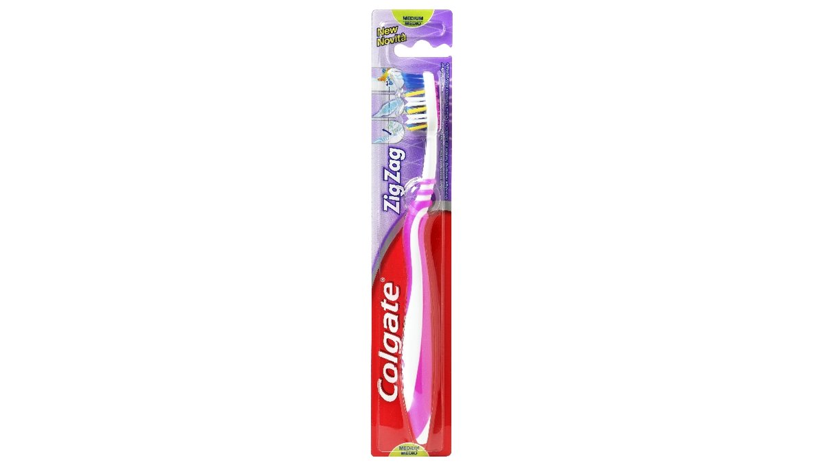 Colgate Tandbørste Zigzag Med.