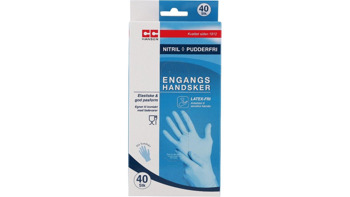 Engangshandsker Nitril Blå 