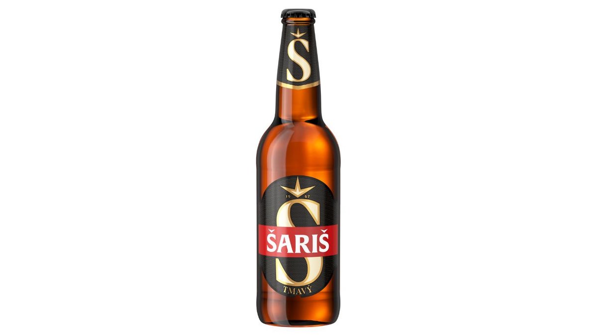 Šariš Pivo ležiak tmavý 500 ml