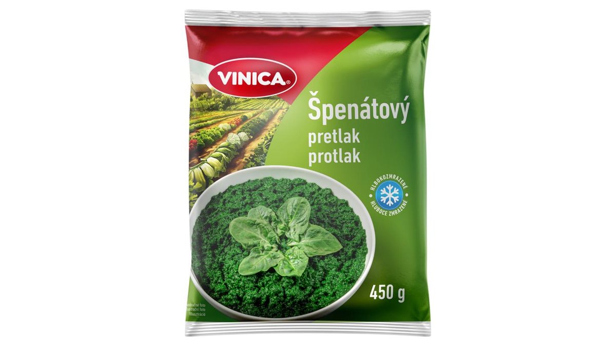 Víníca Hlbokozmrazený špenátový pretlak 450 g