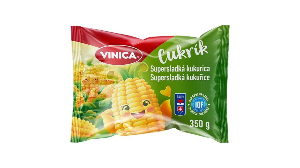 Vinica Cukrík hlbokozmrazená supersladká cukrová kukurica 350 g
