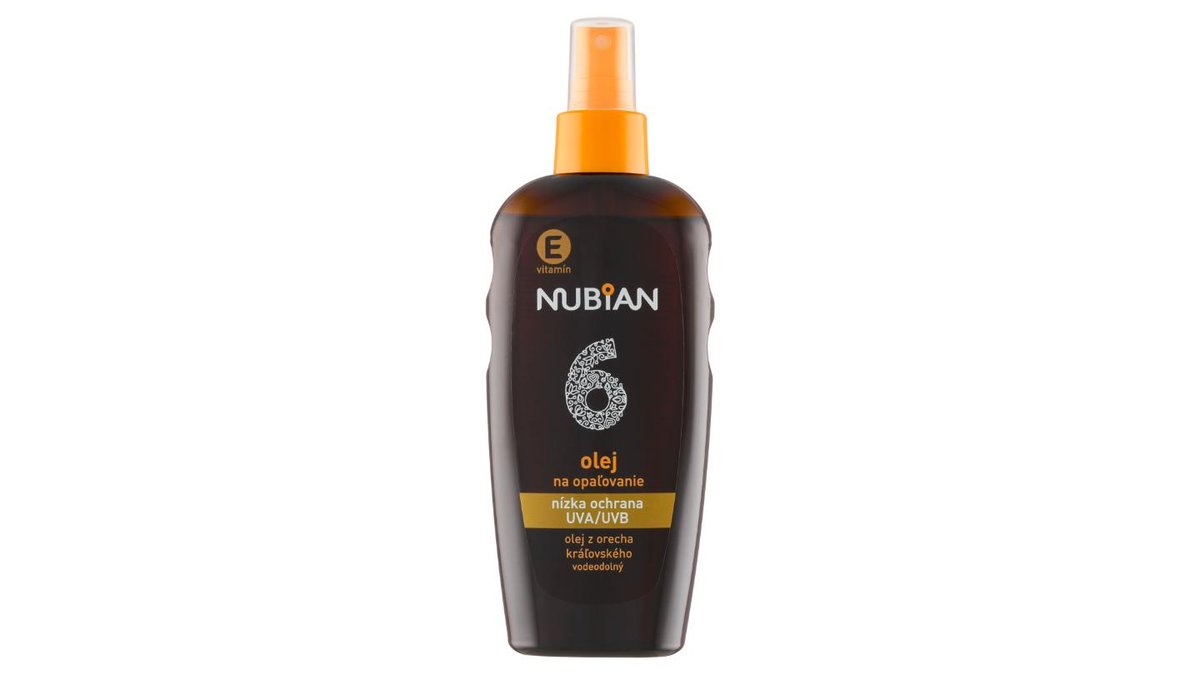 Nubian Vodeodolný olej na opaľovanie SPF 6 200 ml