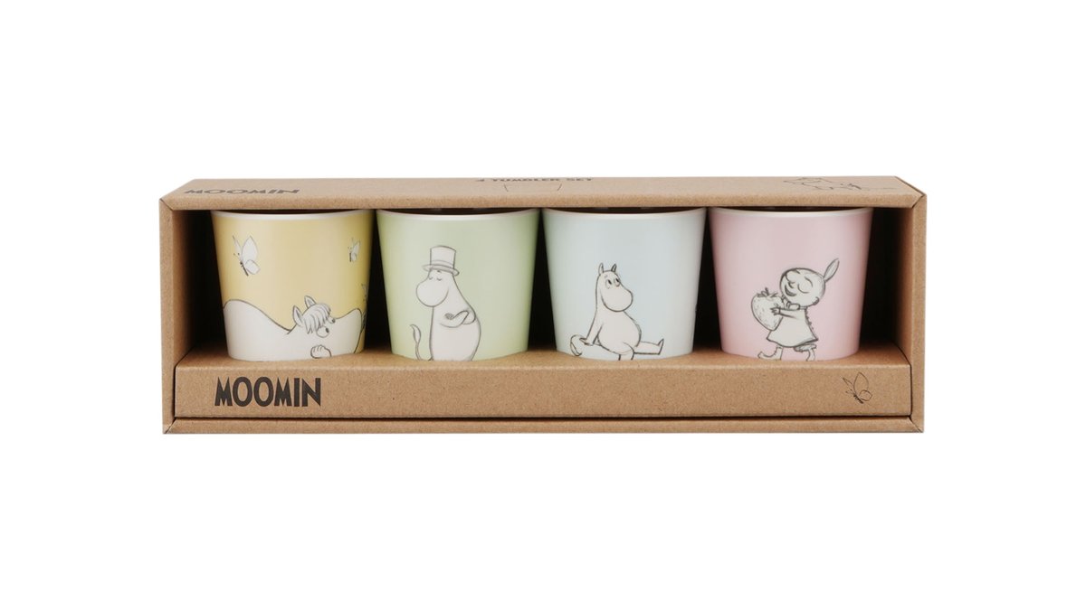 Moomin bægersæt 4 stk., Barbo Toys 4 stk.