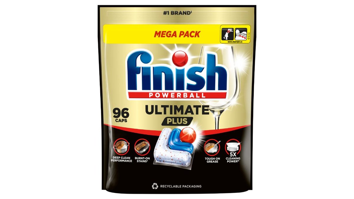 Finish Powerball Ultimate Plus Fresh kapsle do myčky nádobí 96 ks 1171,2g