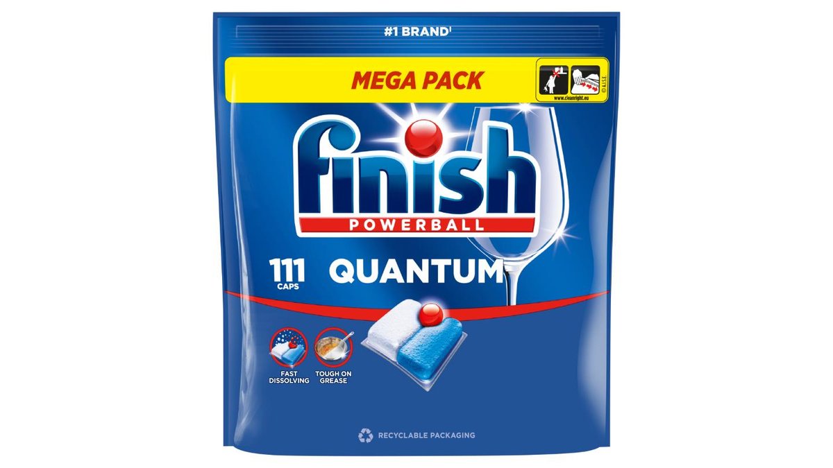 Finish Powerball Quantum Fresh kapsle do myčky nádobí 111 ks 1154,4g