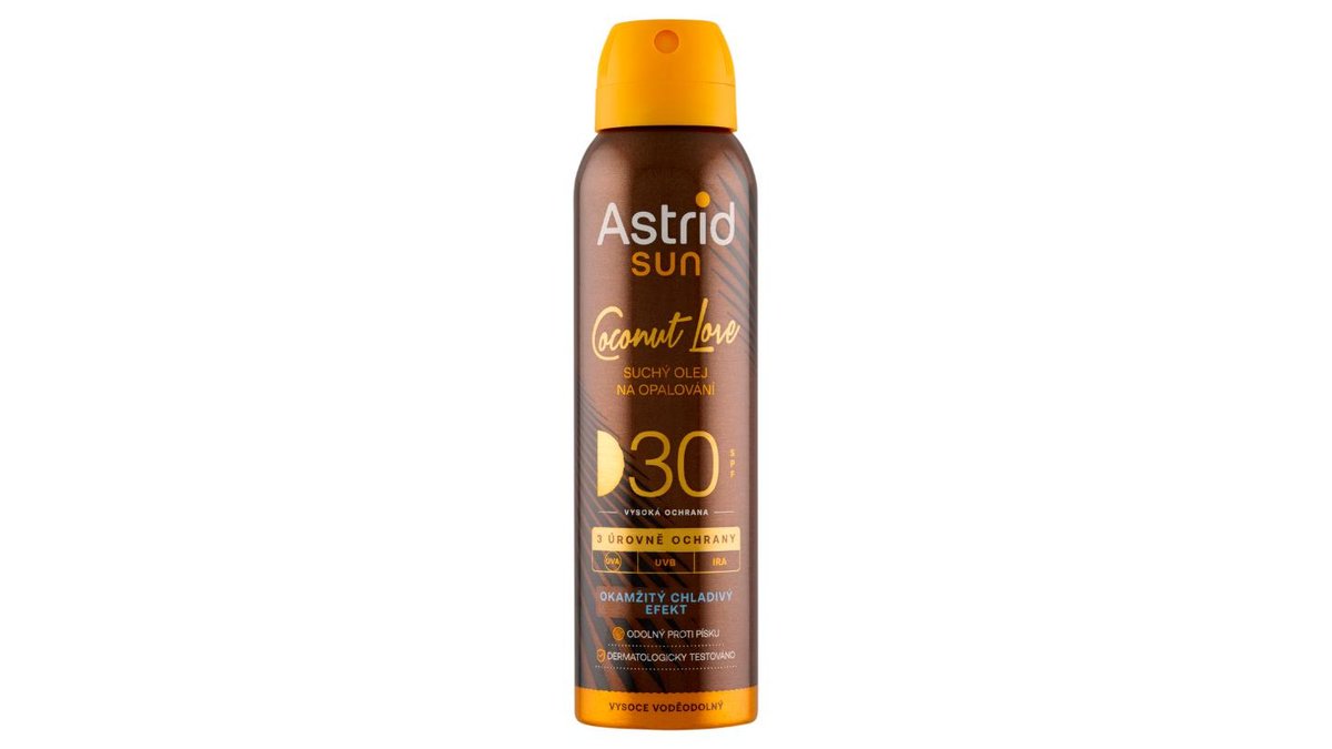 Astrid Sun Coconut Love suchý olej na opalování SPF 30 150ml