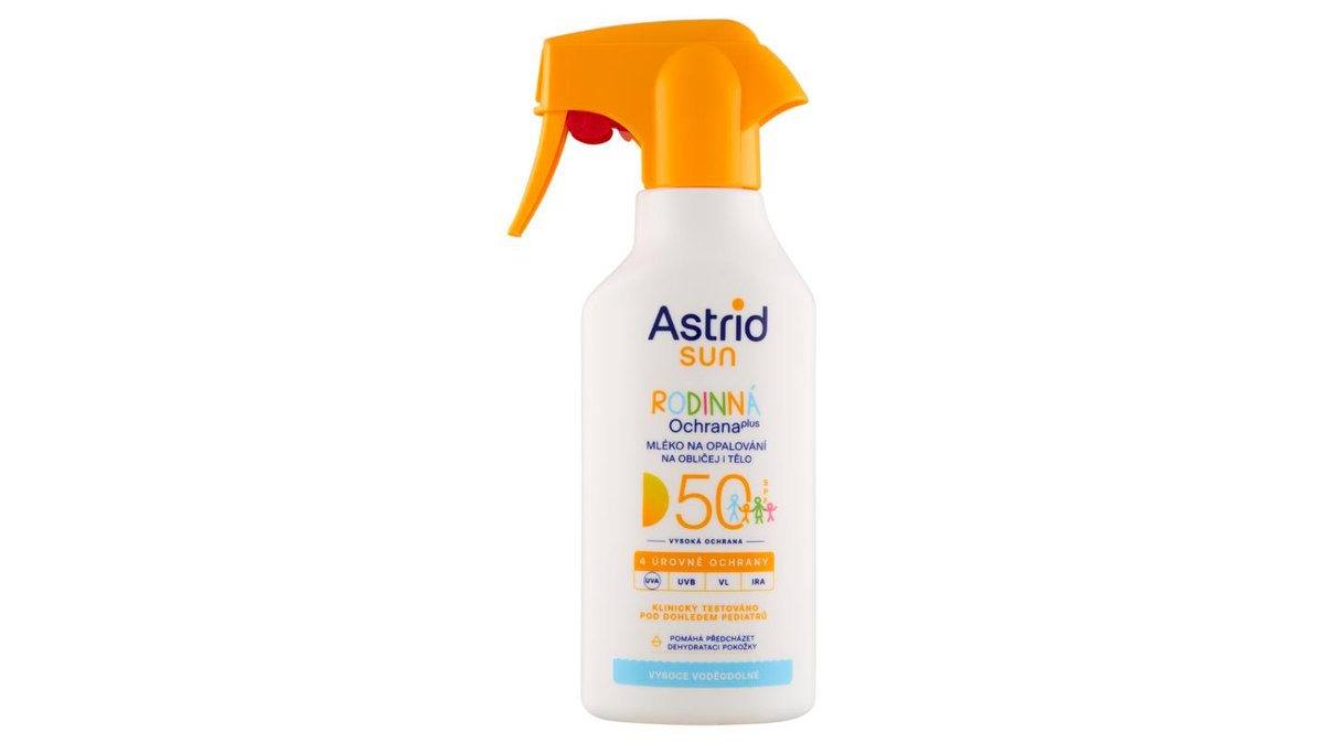 Astrid Sun Rodinné mléko na opalování ve spreji SPF 50 270ml
