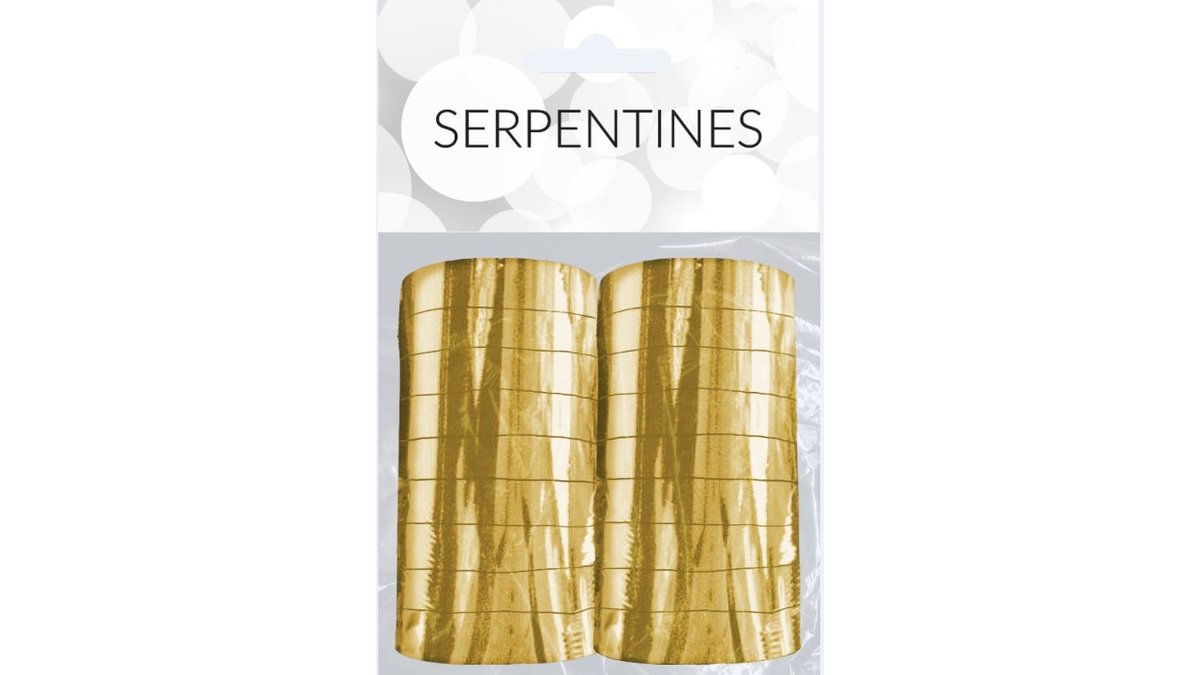 Serpentiner guld 2 rl