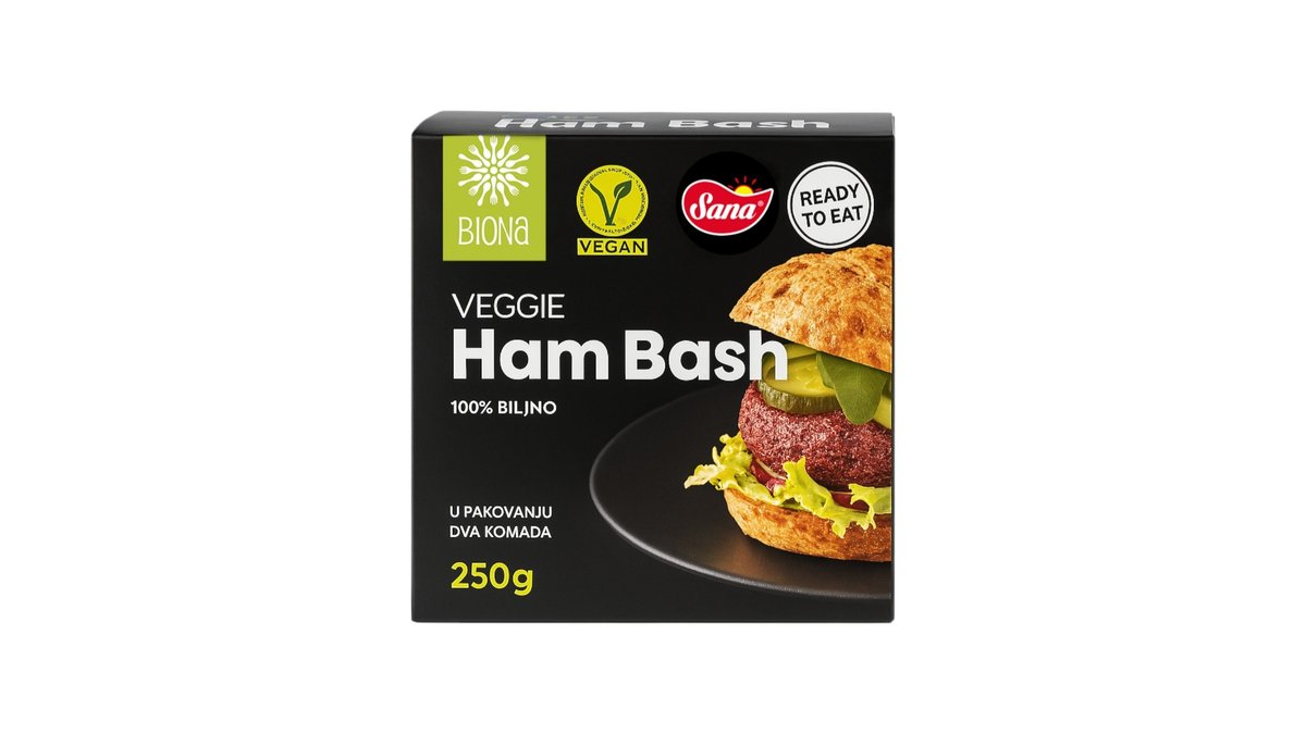 Sana Biona HamBash veganski burger Ready to Eat, 250 g