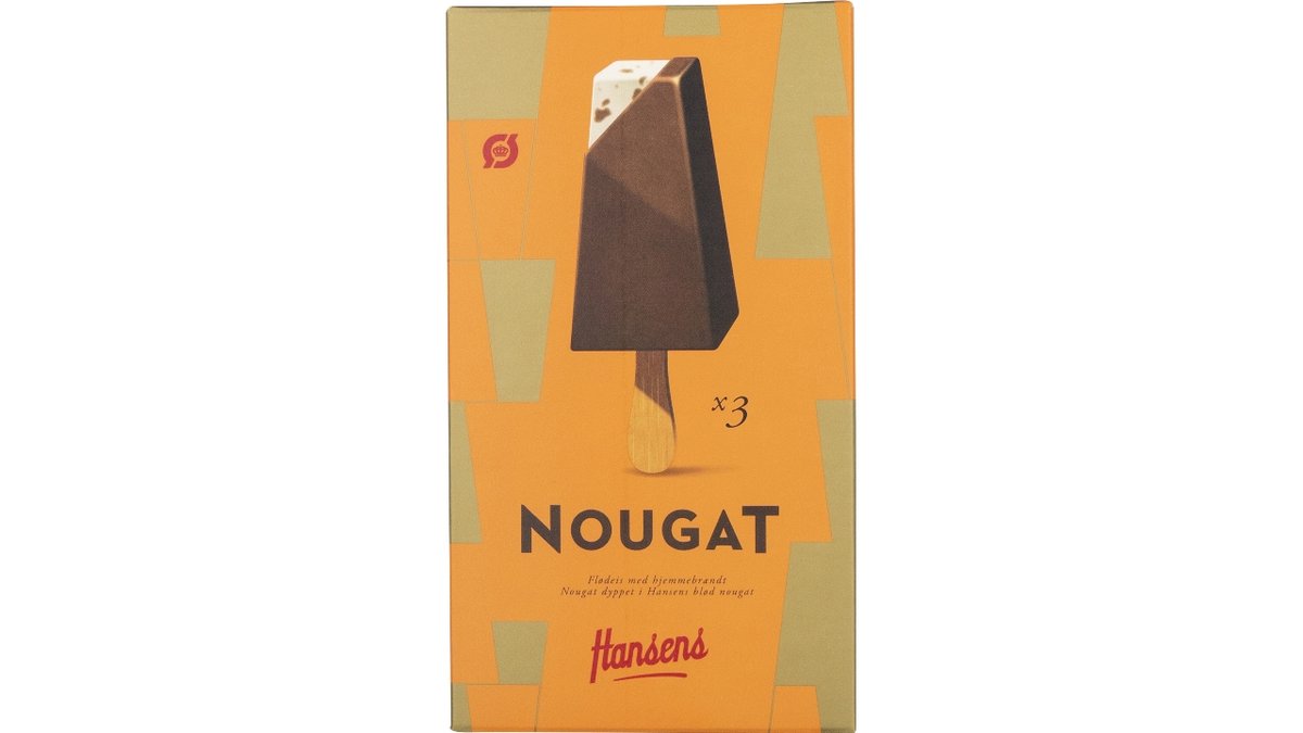 Hansens Nougat 3 Stk Øko
