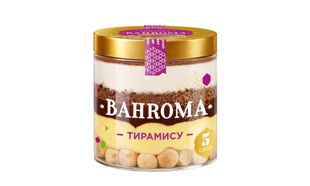 Мороженое Bahroma Пломбир Тирамису-кофе 320 г