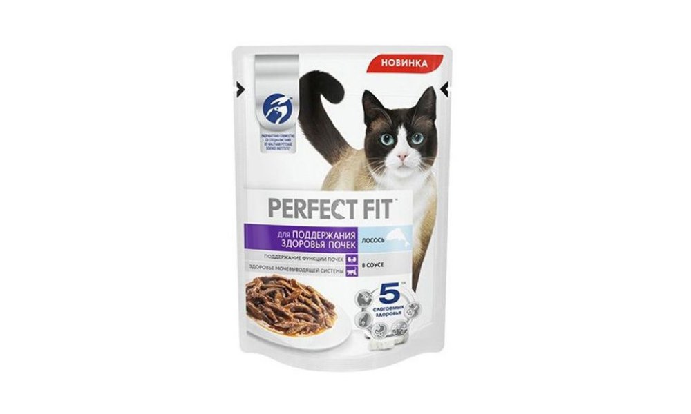 Корм PERFECT FIT Для кошек Здоровые почки Лосось 75г м/у