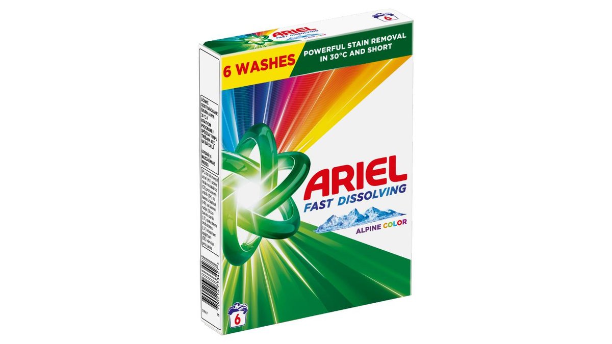 Ariel Alpine Color Prášok Na Pranie, 330 g, 6 Praní