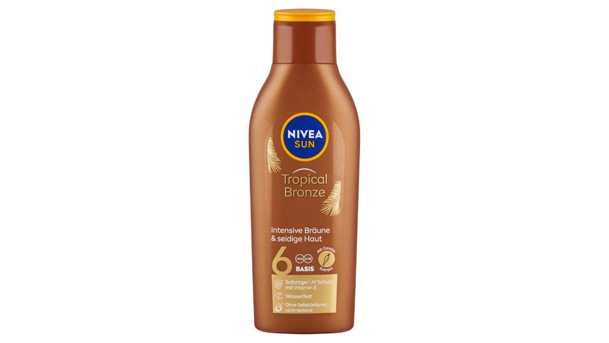 Nivea Sun Tropical Bronze mléko na opalování s karotenem OF 6 200ml
