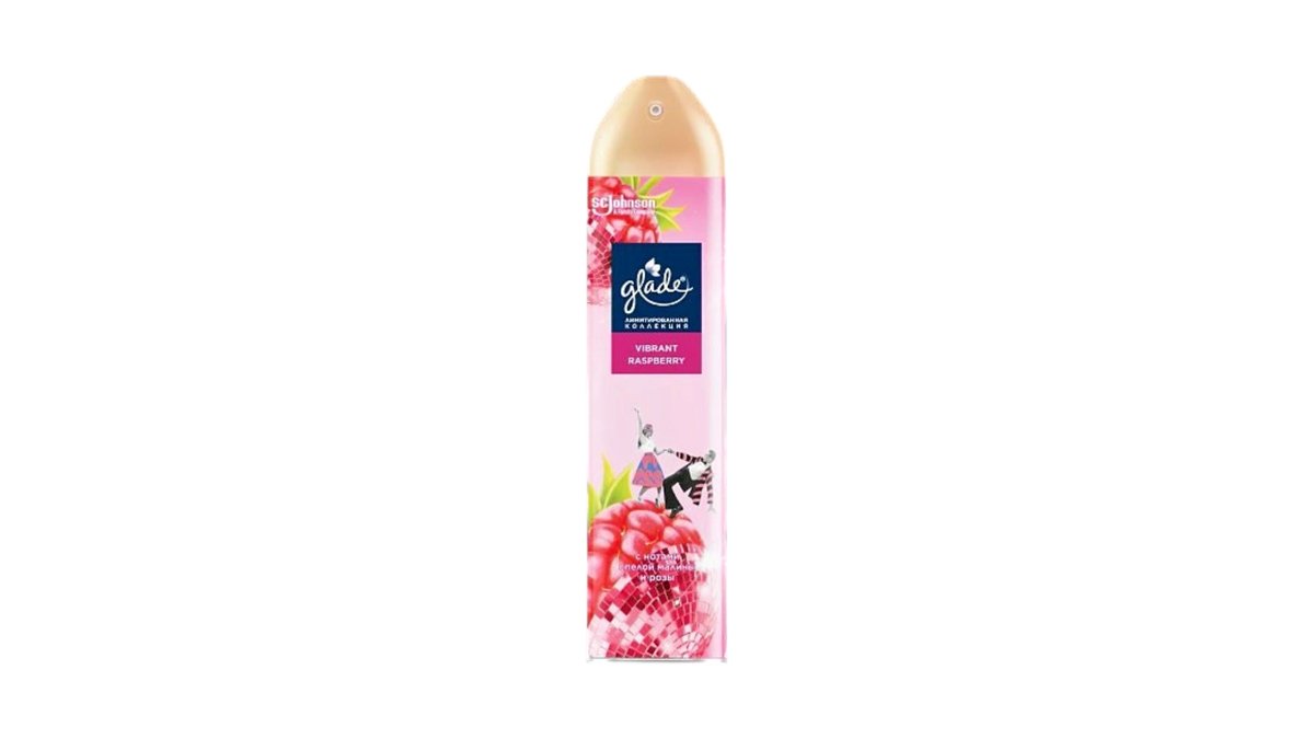 Освежитель GLADE Vibrant Raspberry 300мл ж/б