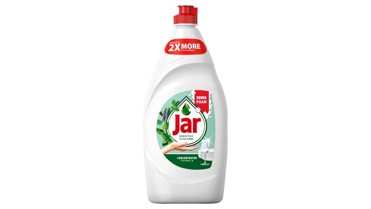 Jar Sensitive Tea Tree & Mint Tekutý Prostředek Na Mytí Nádobí Jemný K Rukám 750 ML