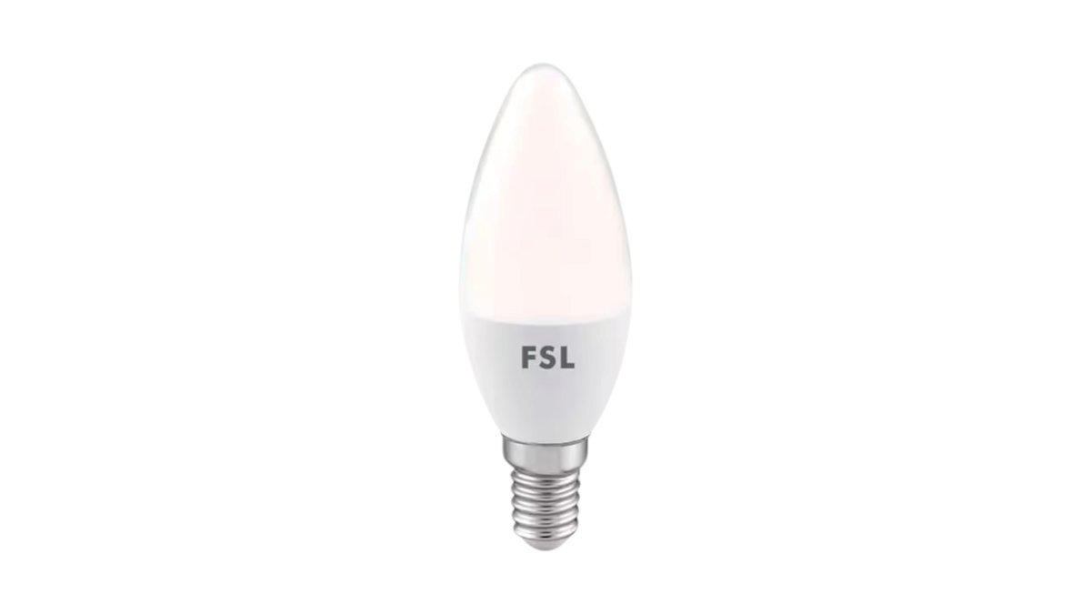 נורת נר לד 7w מעוצבת | אור חם ונעים (Warm White) | הברגה דקה E14 | עיצוב אלגנטי וקומפקטי
