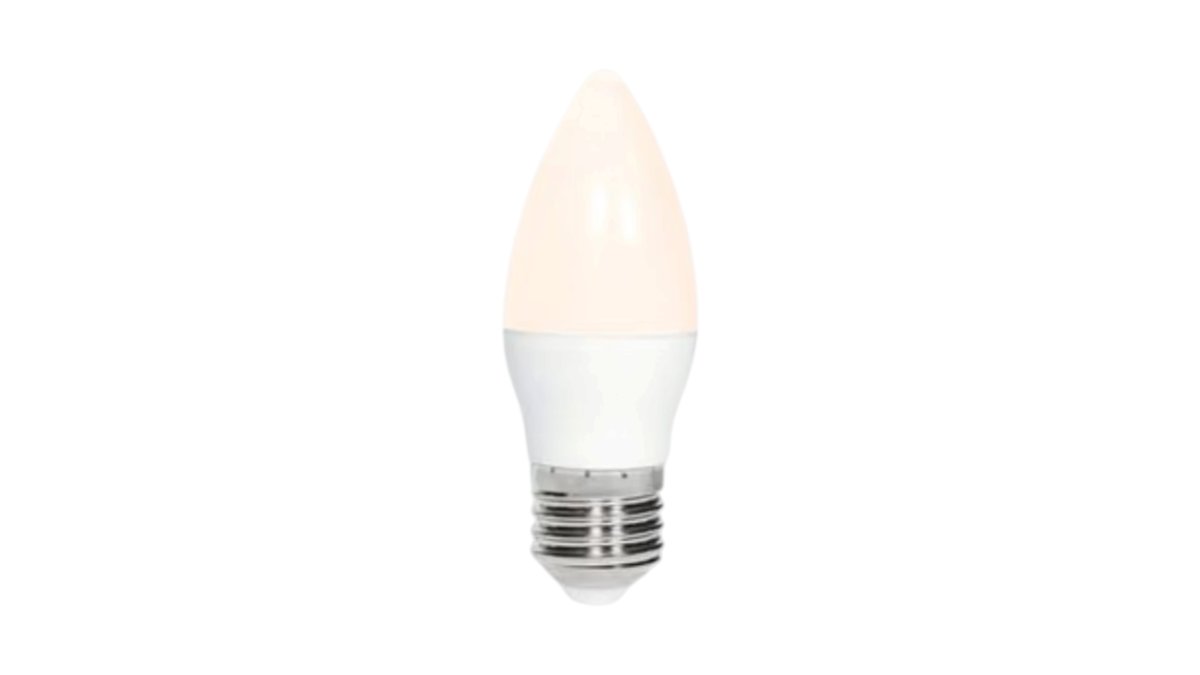 נורת נר לד 7W מעוצבת | אור חם ונעים (Warm White) | הברגה סטנדרטית E27 | עיצוב דק ואלגנטי