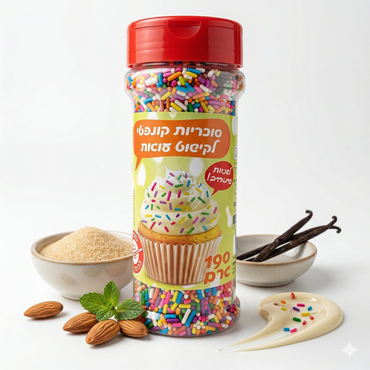 סוכריות קונפטי לקישוט עוגות