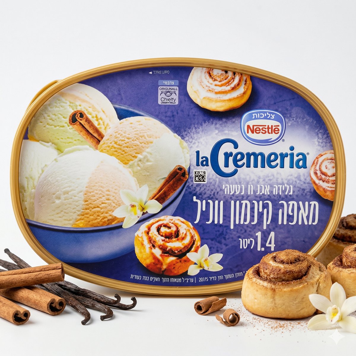 נסטלה גלידה משפחתית |  מאפה קינמון ווניל