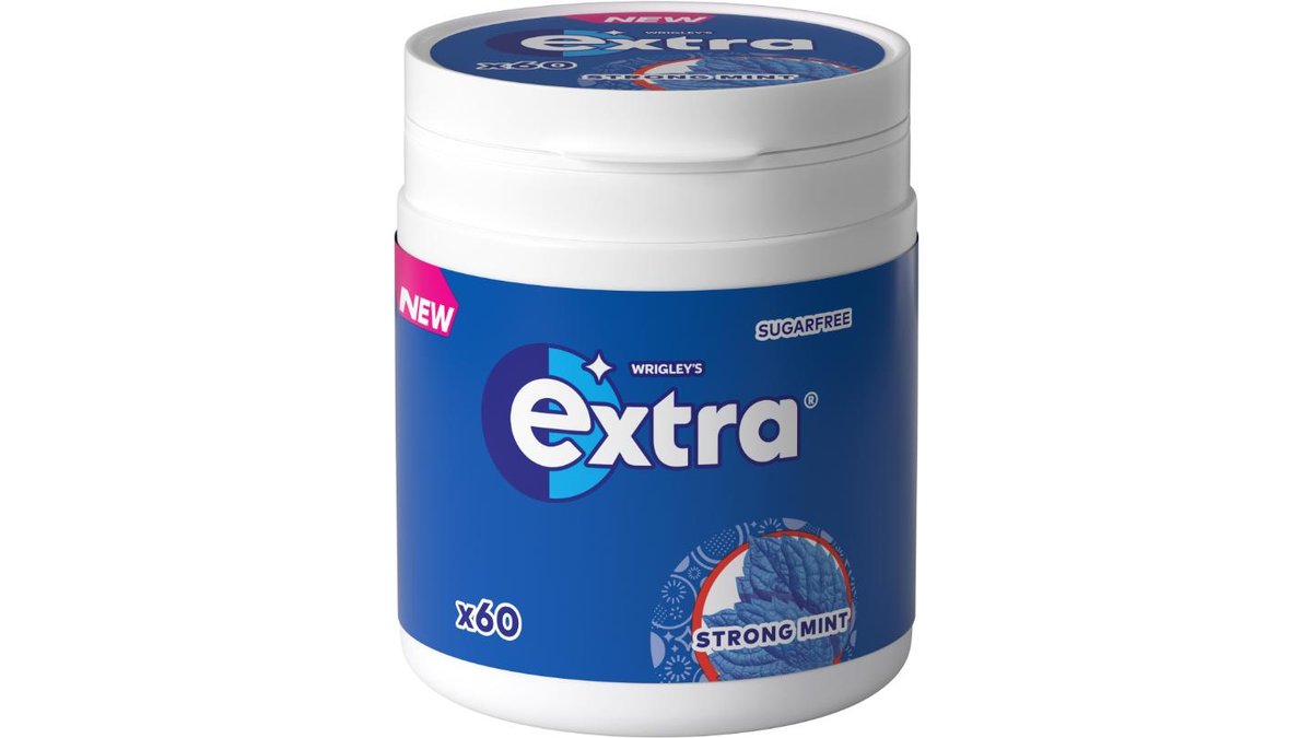 Wrigley's Extra Tuggummi Strong Mint, 84 g