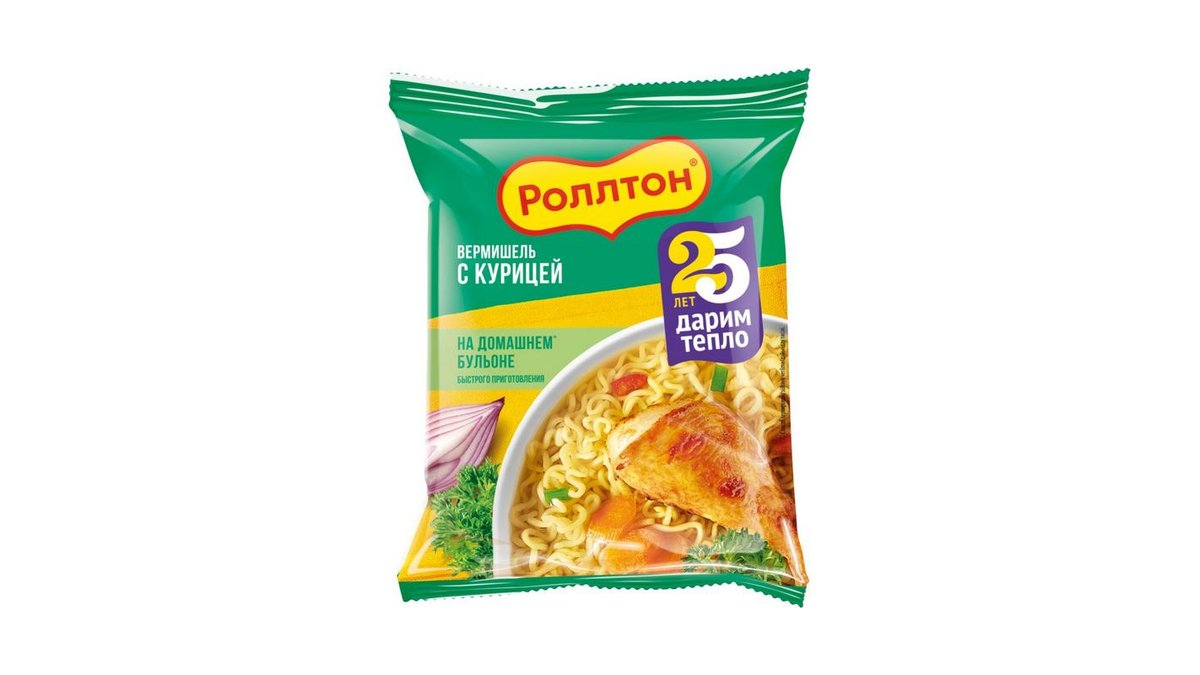 Вермишель Роллтон с куриным вкусом 60 г