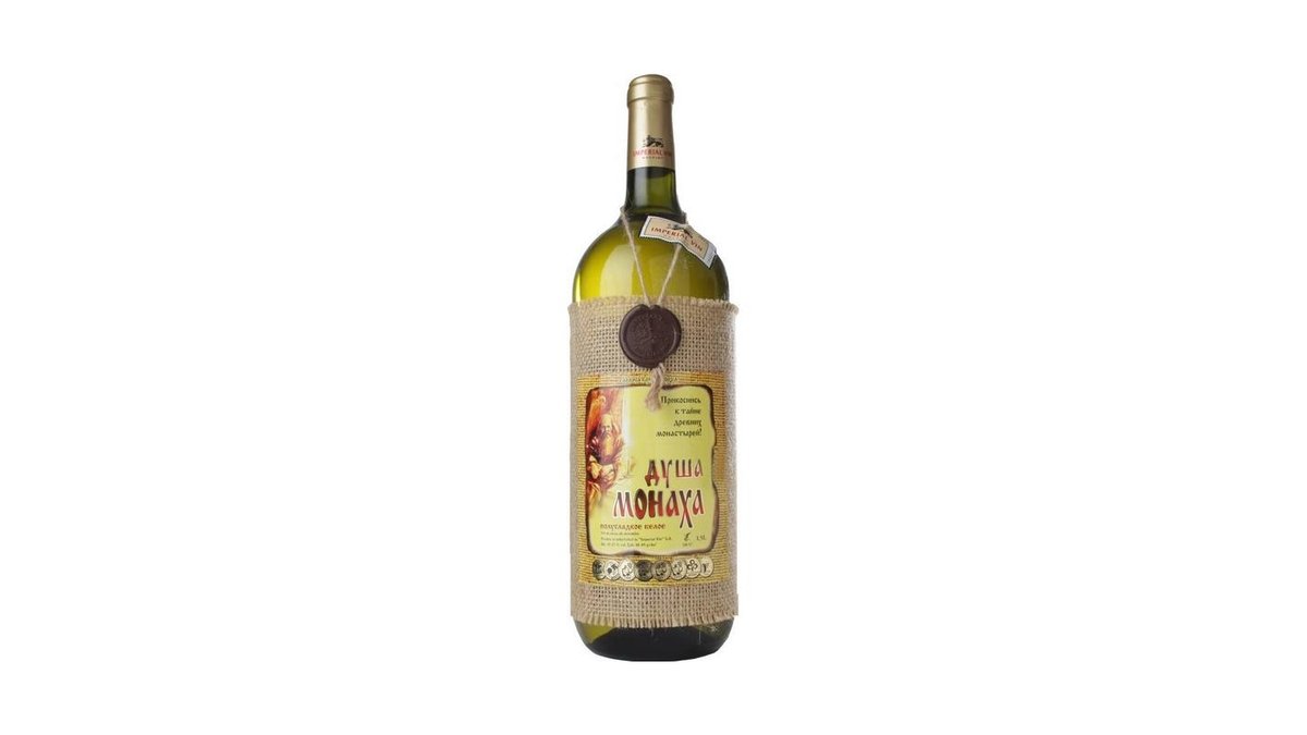 Вино Grape Valley Душа Монаха белое полусладкое 1,5 л