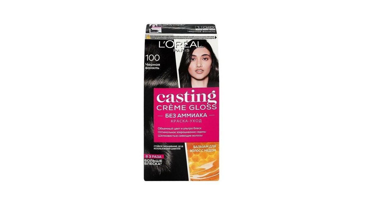 Краска L'Oreal Casting 100 Черная ваниль