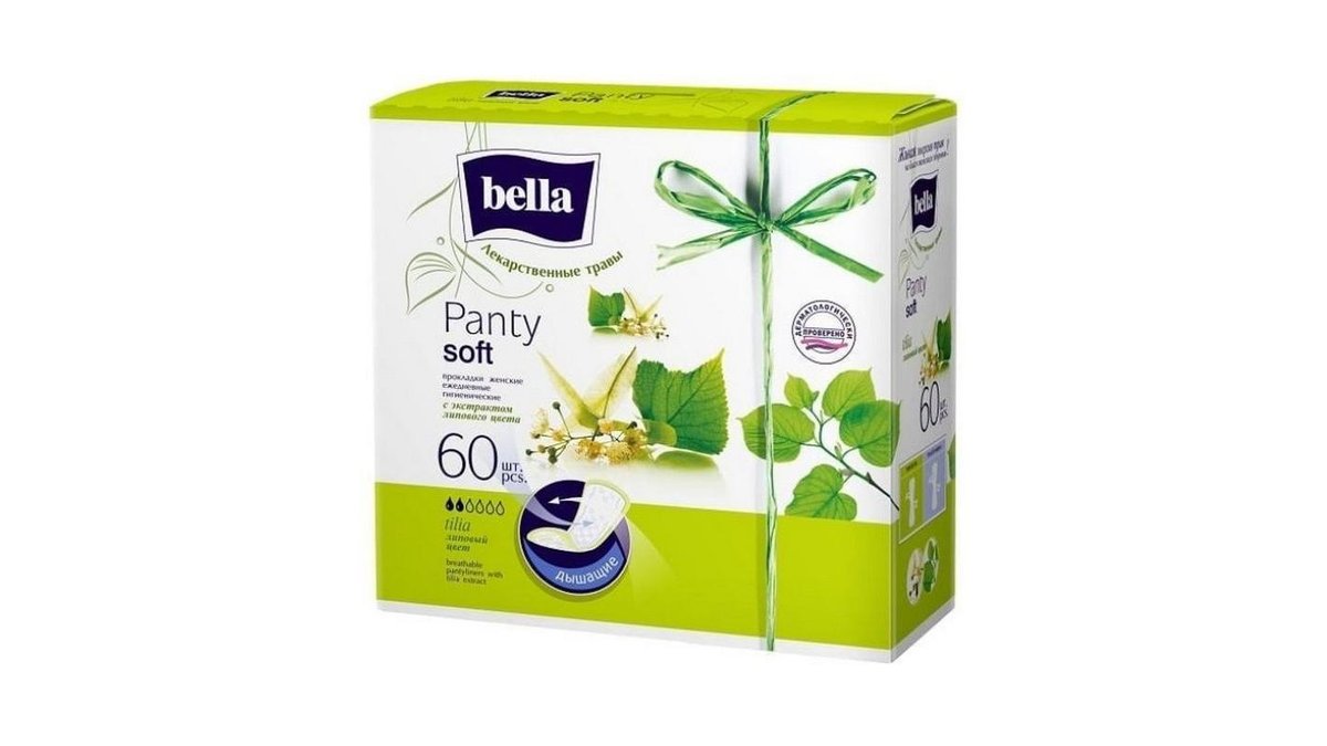 Ежедневные прокладки Bella Herbs Липовый цвет 60 шт