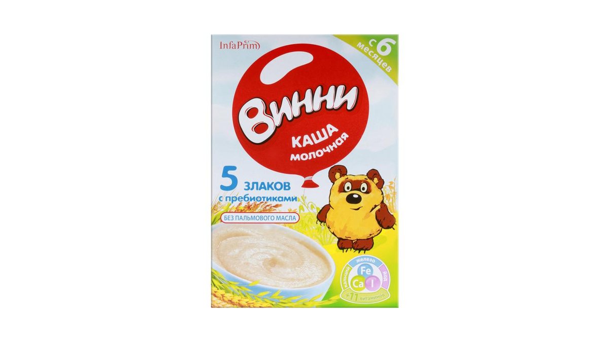 Каша Винни 5 злаков с пребиотиками 200 г
