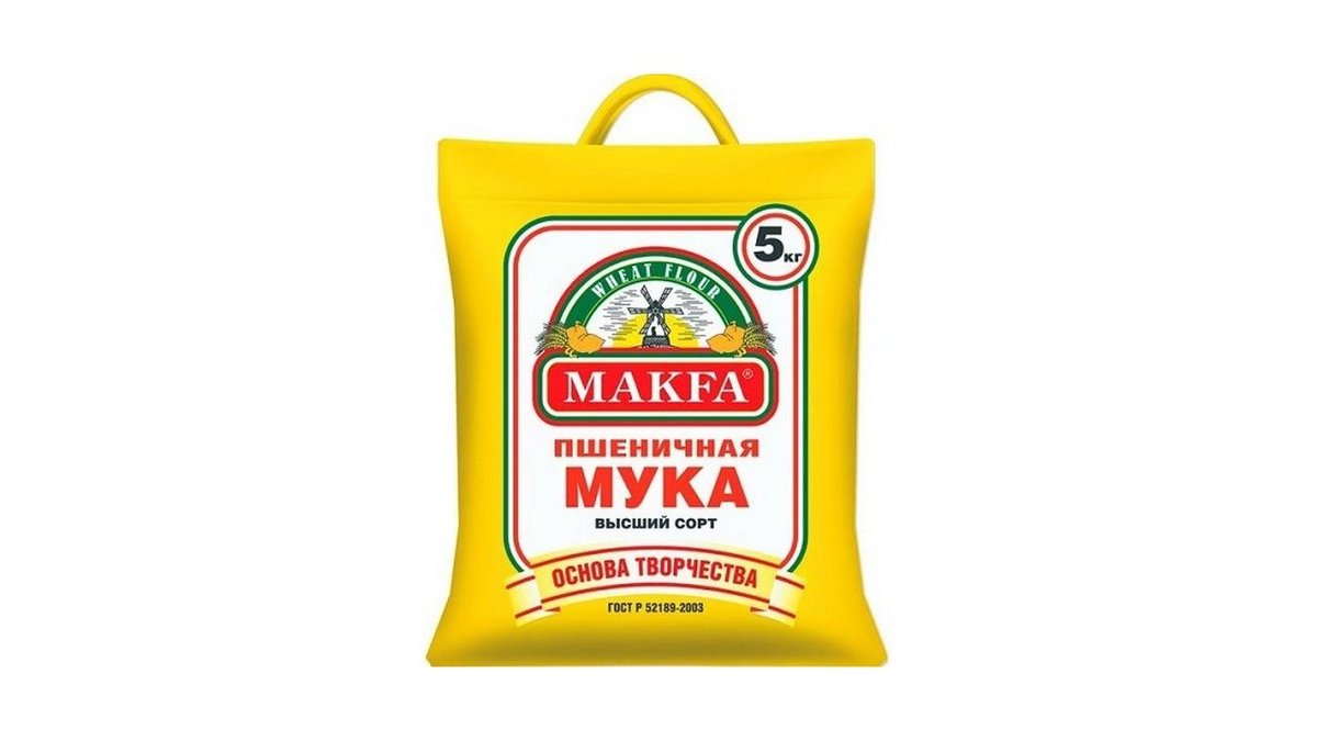 Мука Макфа пшеничная высший сорт 5 кг