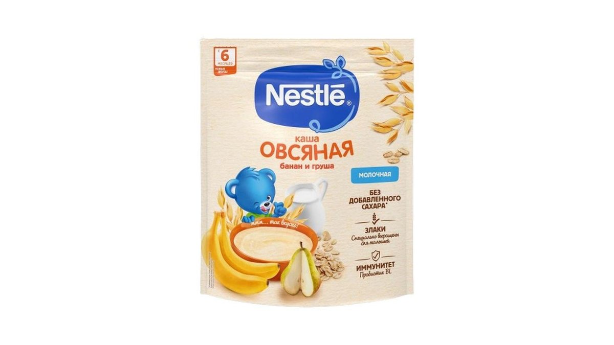 Каша Nestlé овсяная молочная груша-банан 200 г
