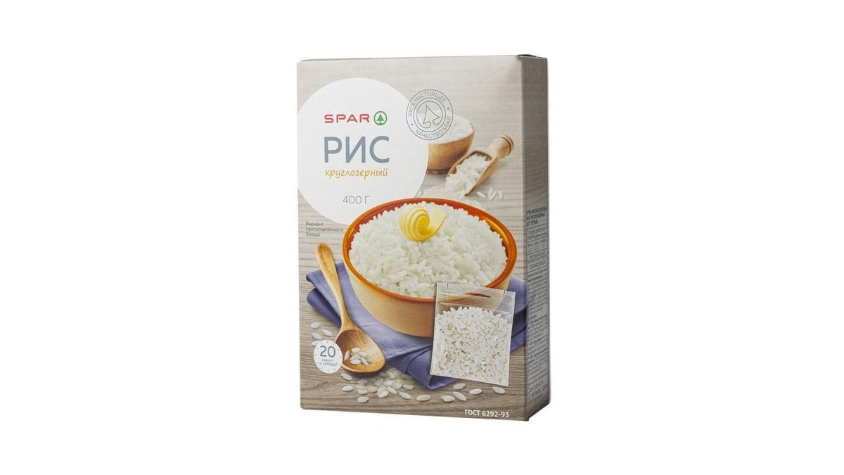Рис Spar 5х80 круглозерный 400 г