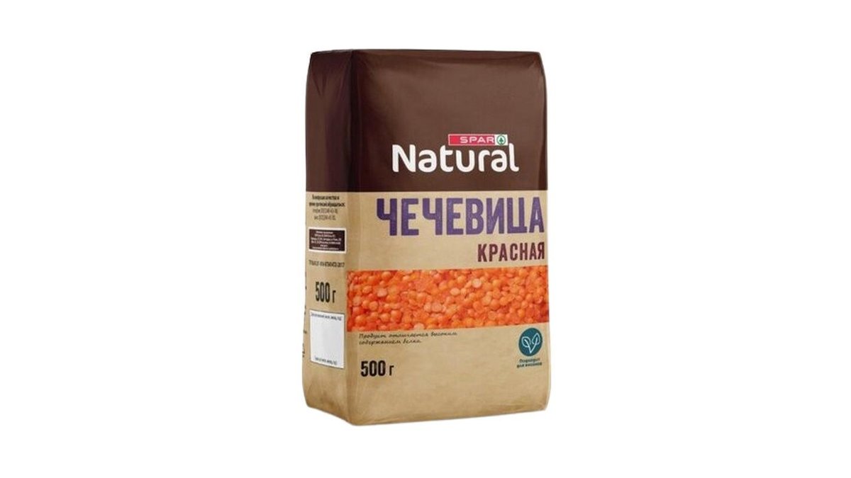 Чечевица Spar красная 500 г