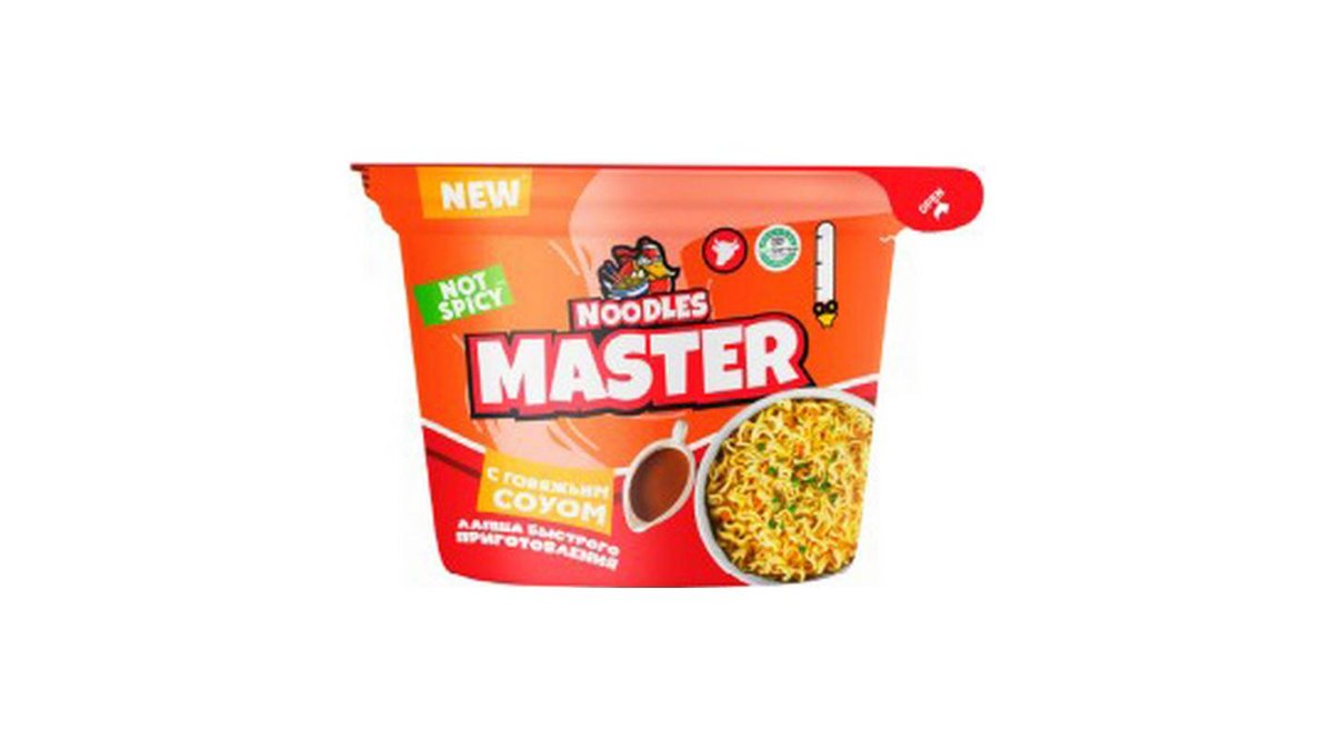 Лапша Noodles Master говяжий соус 90 г