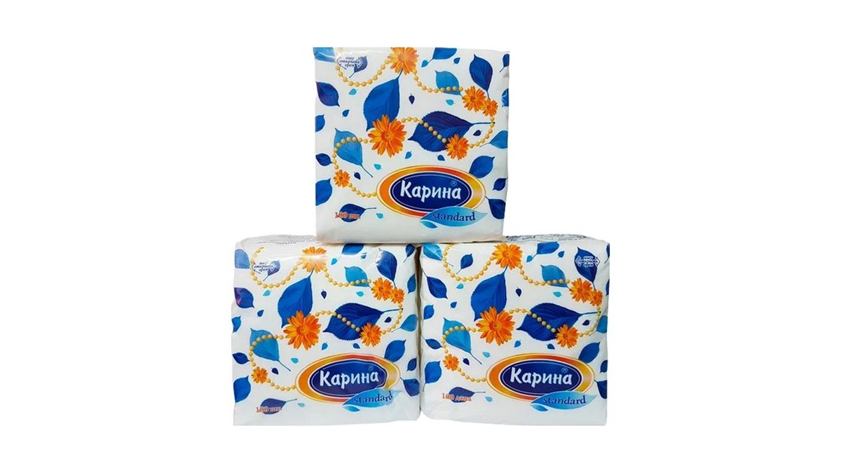 Салфетки Карина Standard Белые 100 шт