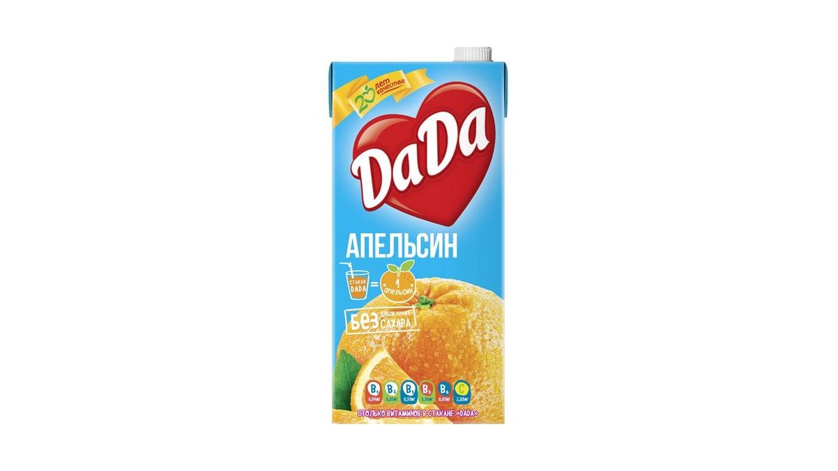 Сок DaDa апельсиновый 1,93 л