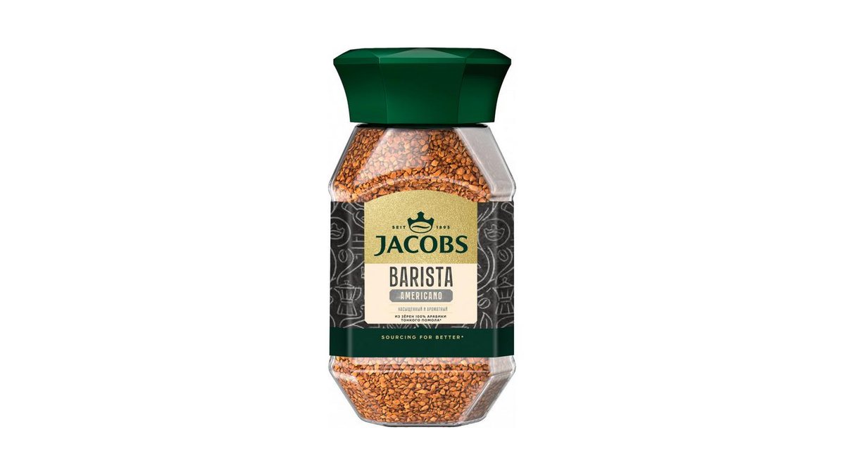 Кофе jacobs barista растворимый 95гр ст/б