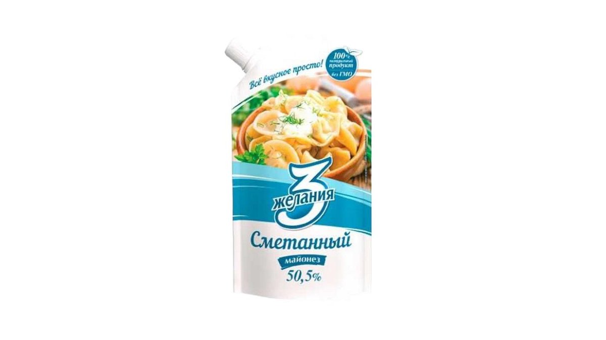 Майонез 3 Желания Сметанный 50,5% 700 г