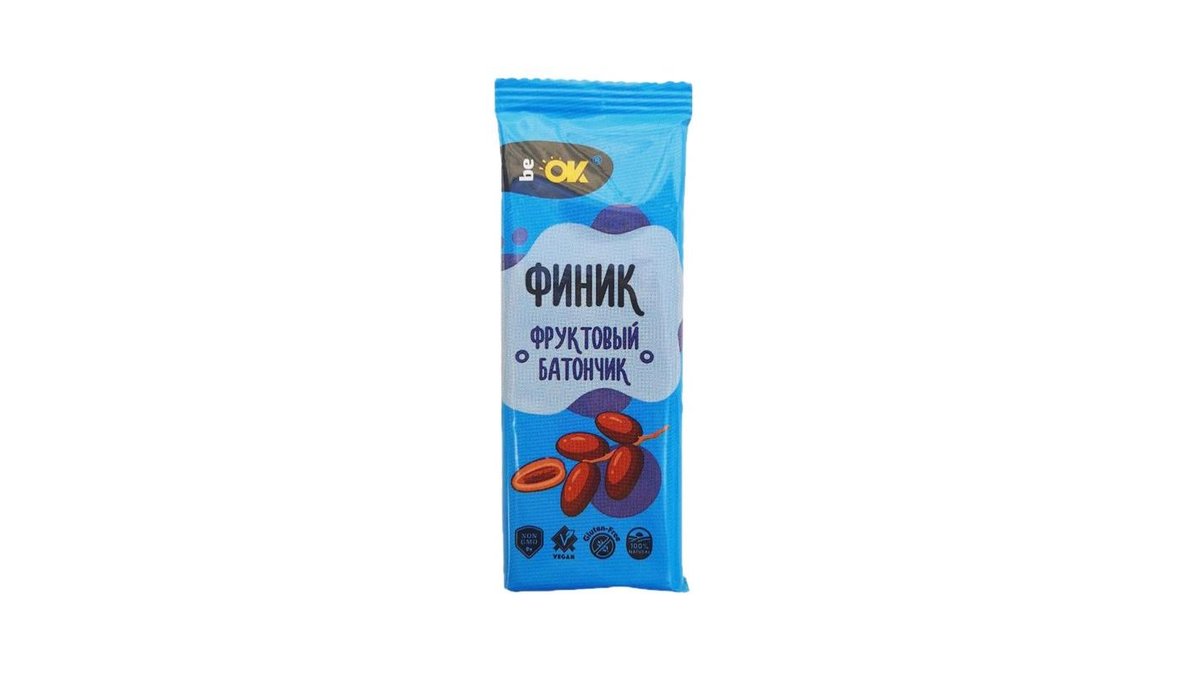 Батончик Be Ok фруктовый финик 30 г