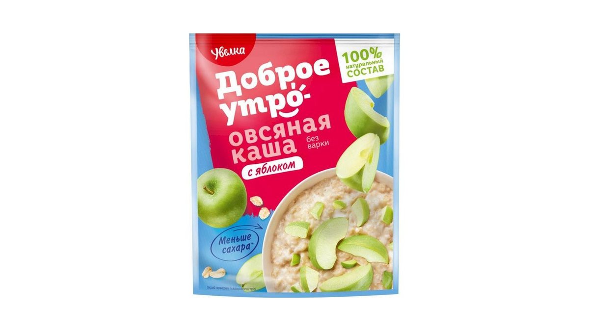 Каша Увелка овсяная с яблоком 40 г