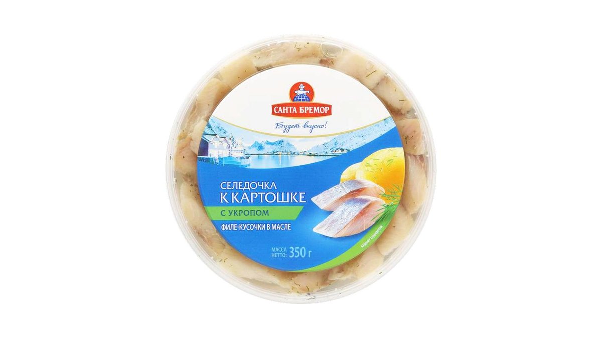 Сельдь Санта Бремор К картошке с укропом 500 г