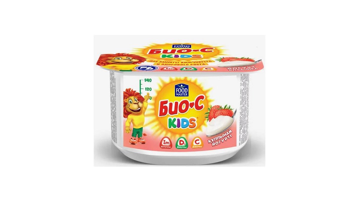 Йогурт вязкий Bio-S Kids со вкусом клубники 2,5% 110 г